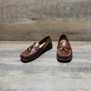 Thom McAn Brown Leather Tassel Loafers Women's Size 7.5